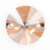 12mm Golden Shadow Round AAAAA Glass Crystal, Sew On Gems, Sold in Pairs